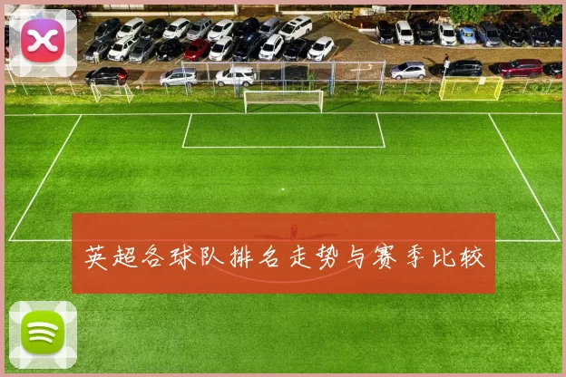 英超各球队排名走势与赛季比较