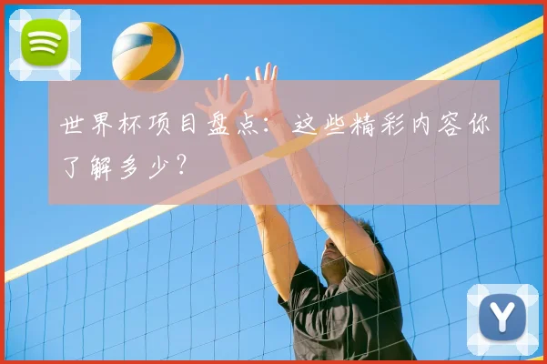 世界杯项目盘点:这些精彩内容你了解多少?