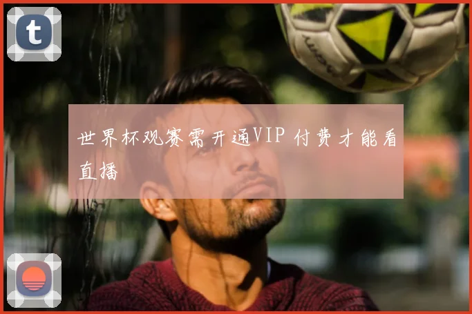 世界杯观赛需开通VIP 付费才能看直播